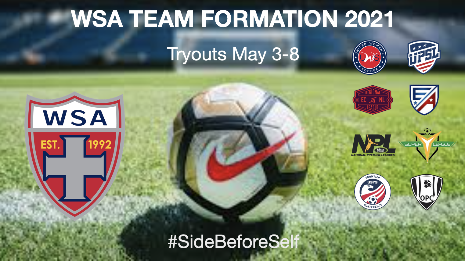 2021-22 WSA TEAM FORMATION INFO POSTED